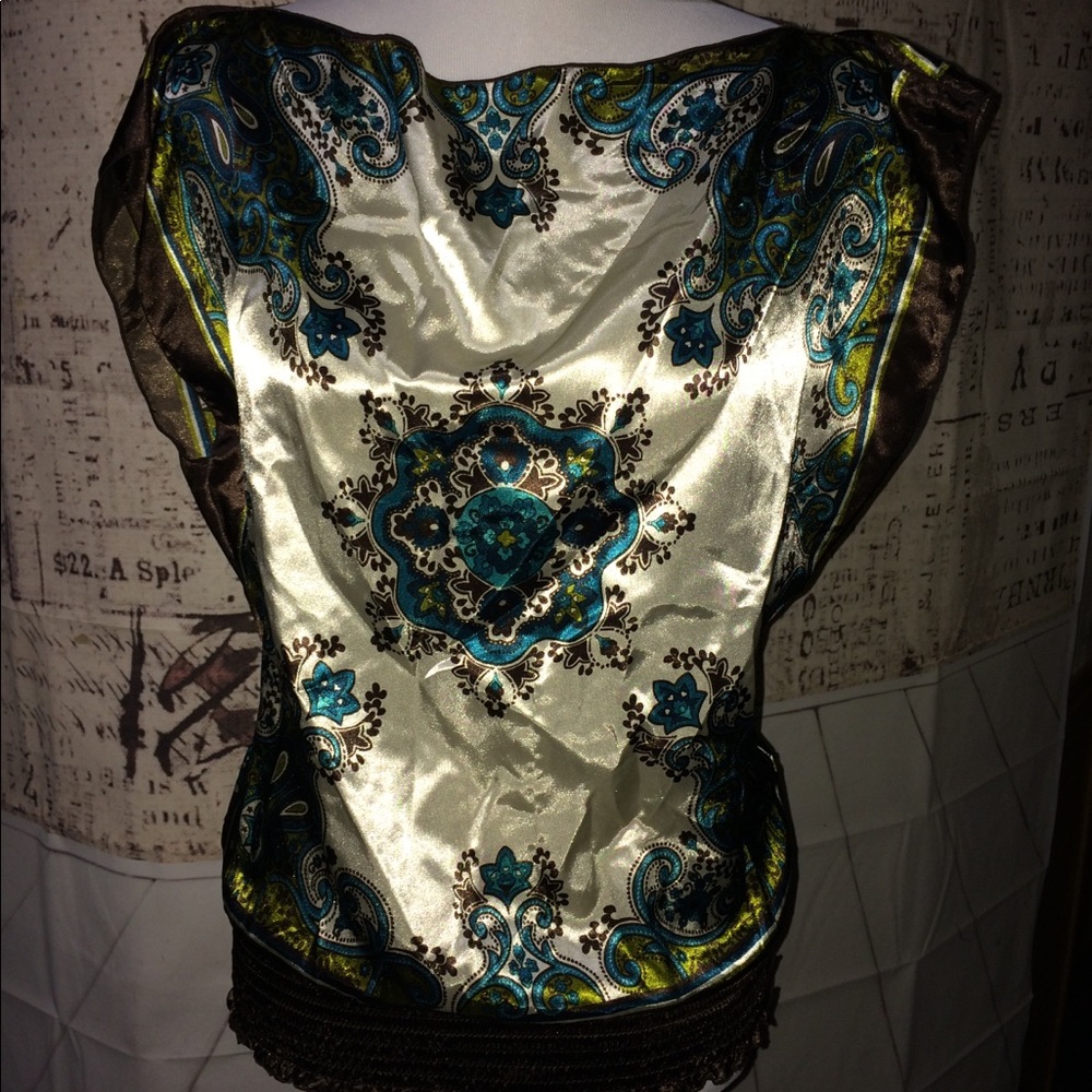 Unknown Brand M Multi Brown rest off shoulders